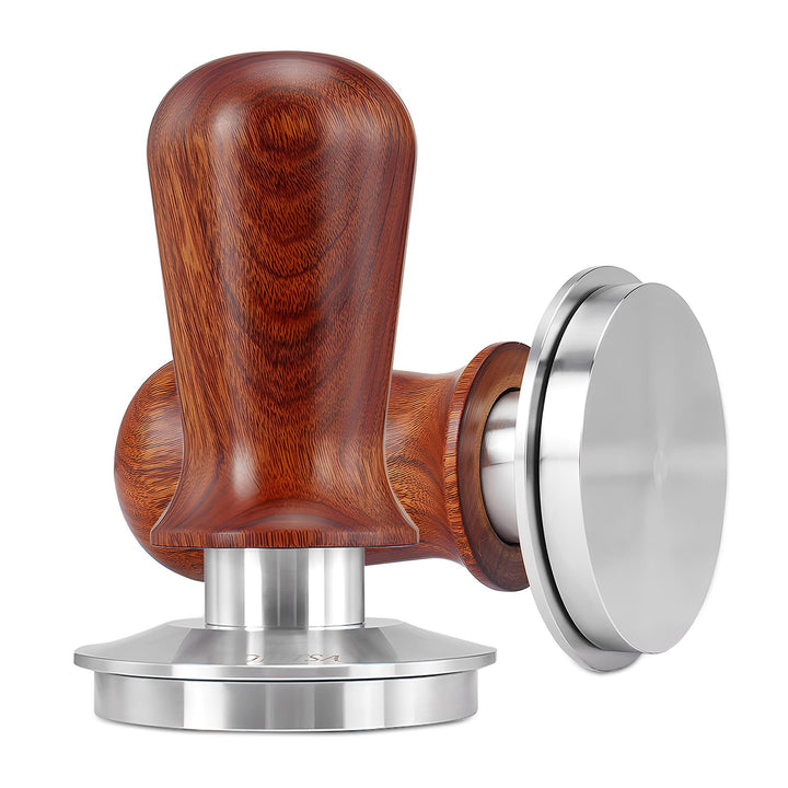 DIBTSA Espresso Tamper 53.3mm,Federbelasteter Kaffeestampfer mit 53.3mm 304-Edelstahl-flache Basis u