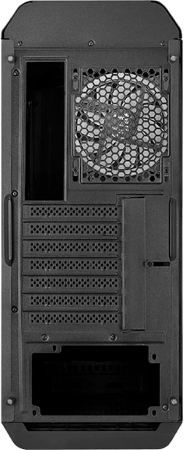 Aerocool Gladiator Duo, ARGB ATX Mid Tower Case, 3 x Duo 12 ARGB Fans, Tempered Glass Side Panel, Bl