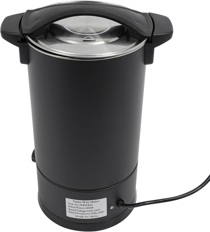 Wachsschmelzer für Kerzen, 10L Wachsschmelztopf Wachs Schmelztopf mit Wärmedämmungsmodus, Elektrisch