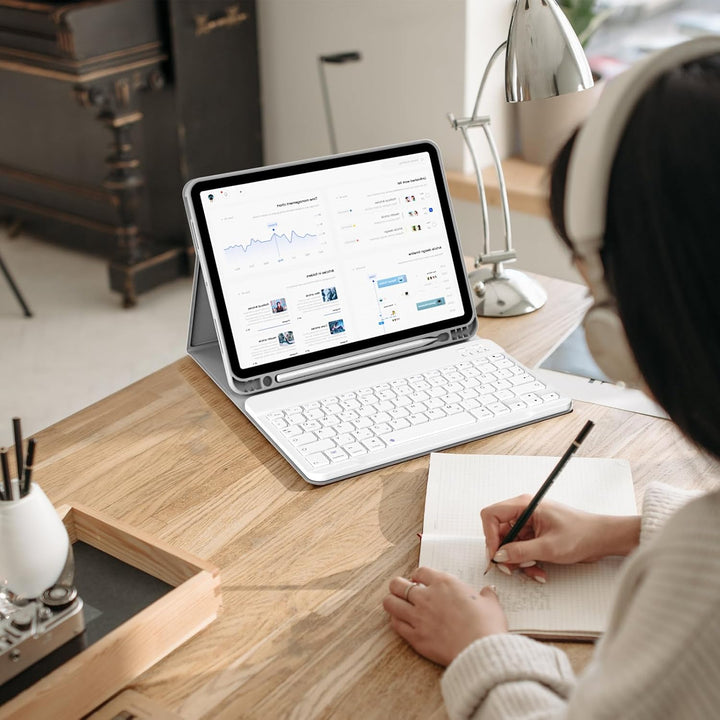KVTVOU Tastatur Hülle für iPad Air 11 Zoll (2026 2025 2024), iPad Air 5. / 4. Generation (10,9 Zoll