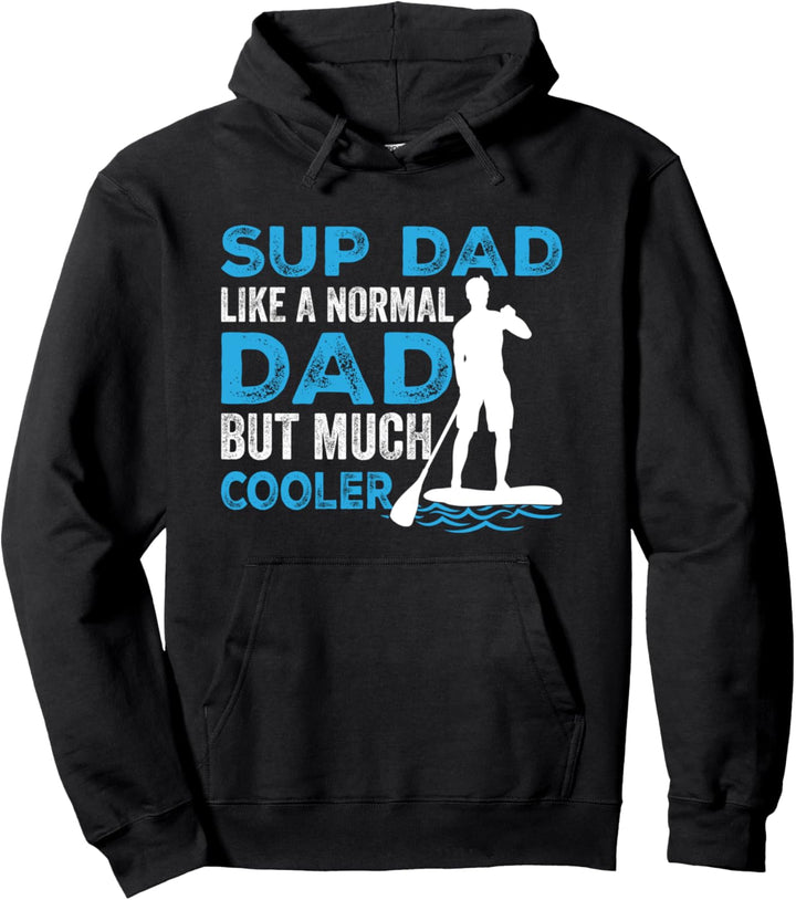 SUP DAD Paddeling cooler Papa Vintage Retro Pullover Hoodie
