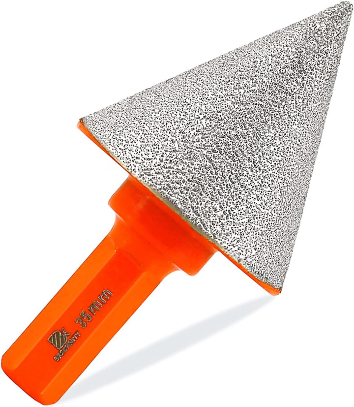 Diamant Fasenbohrer 35mm - BRSCHNITT Diamant Fasenbits Fingerfräser zum Vergrössern Löcher in Fliese