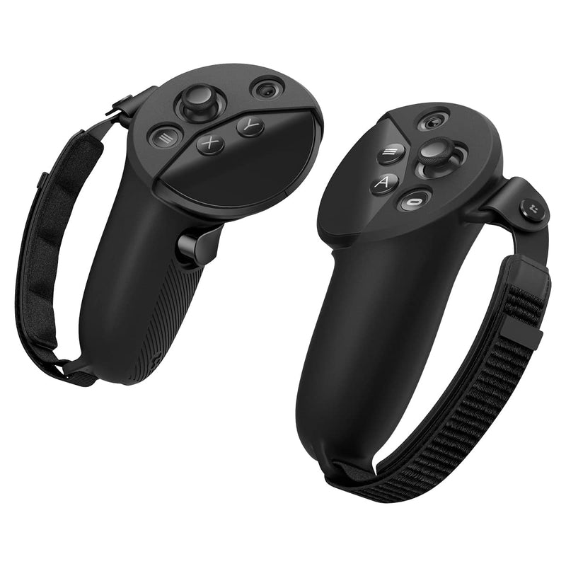 Spigen Silicone Fit Hülle Kompatibel mit Meta Quest Pro VR Controller Griff mit einstellbarem Schlau