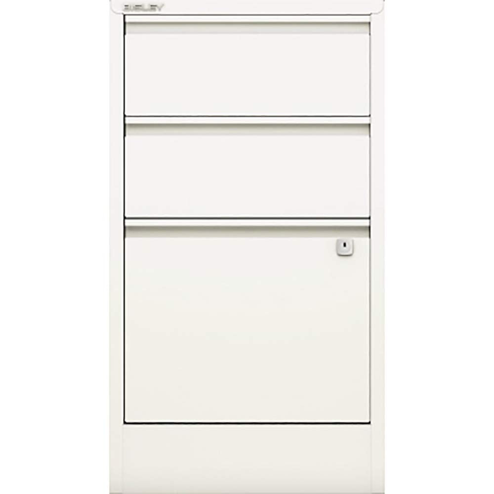 Bisley Home Filer, 2 Universal-, 1 HR-Schublade, Metall, 696 Verkehrsweiss, 40 x 41.3 x 67.2 cm