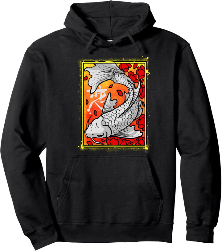 Japanischer Koi Karpfen Nishikigoi Jinli Fisch Pullover Hoodie