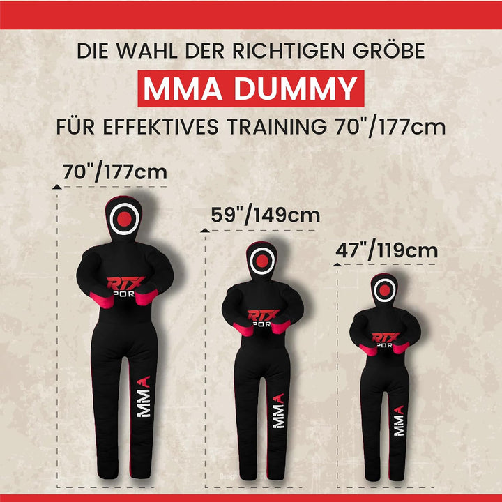 RTX MMA Judo Grappling Dummy -Boxenbeutel Brazilian BJJ Jiu Jitsu Standposition Wrestling Bjj Dummy