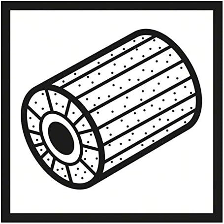 Bosch 1x Lamellenschleifwalze mit Vlies (für Nichteisenmetall, Eisenhaltige Metalle, 100 x 100 x 19