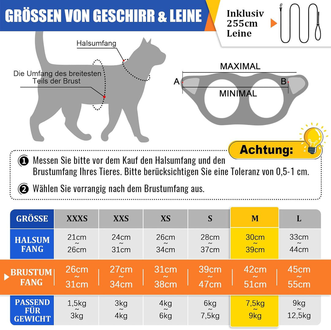Hundegeschirr Mit Leine, Verstellbares Welpengeschirr Katzengeschirr, Reflektierendes Hundegeschirr