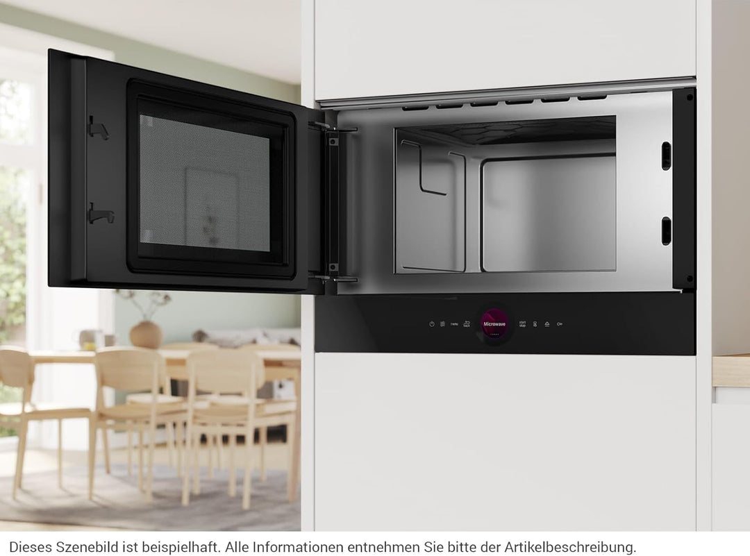 Bosch BFL7221B1 Einbau-Mikrowelle schwarz Mikrowelle Einbaugerät Serie 8 Einbau-Mikrowelle, Serie 8