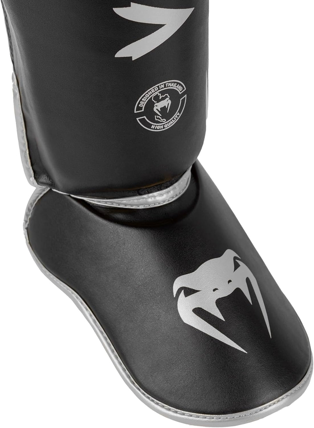 Venum Erwachsene Schienbeinshoner Challenger 2.0 XL Schwarz/Silber, XL Schwarz/Silber