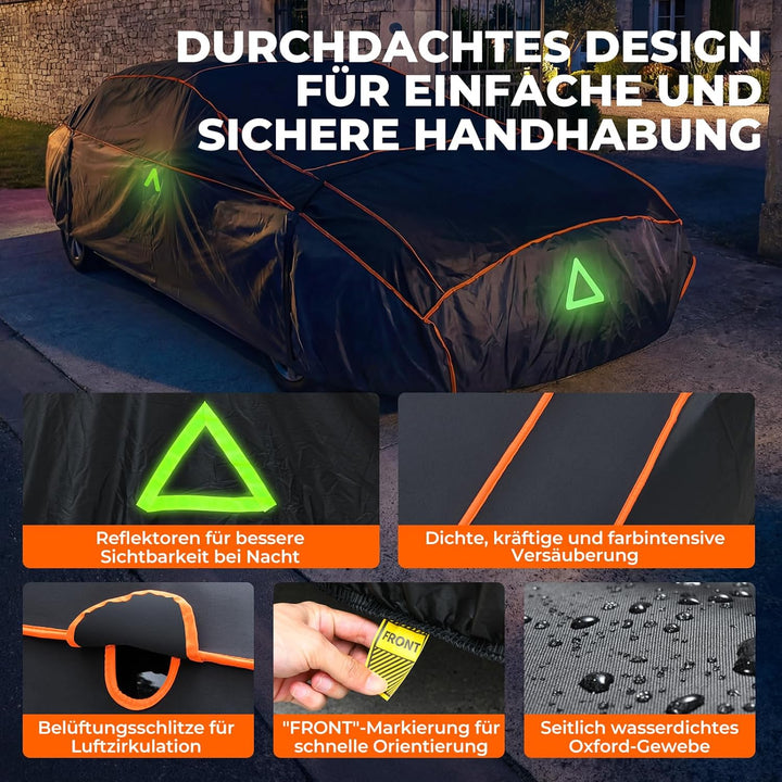 Hagelschutzplane Auto, Wasserdichter Verdickter Hagelschutz Auto Autoabdeckung Hagelschutz PKW Hagel