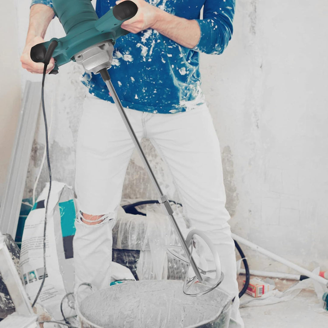 Mörtelrührer, 2100W Betonmischer,Elektrischer Beton Mischer Mörtelmischer M14 Rühreraufnahme, Geschw