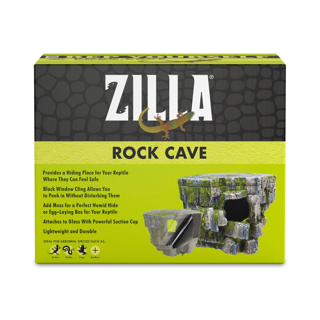 Zilla Vertikale Dekoration Felshöhle, 22,2 x 14,9 x 18,4 cm, Grau Vertikales Höhlenversteck, Vertika