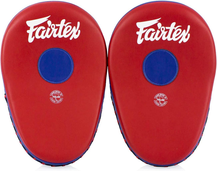 Fairtex FMV13 Maximierter Fokus Handschuhe für Boxen, Muay Thai Kickboxen, MMA Rot/Blau, Rot/Blau