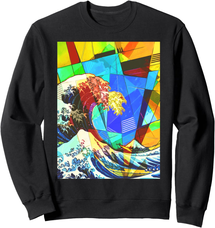 Avantgarde-Ästhetik Great Wave Off Kanagawa Hokusai Sweatshirt