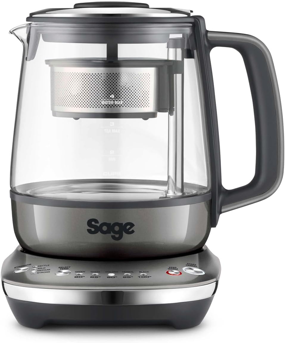 Sage Appliances STM700 the Tea Maker Compact, Teeautomat, 1 Liter, Edelstahl 1 L