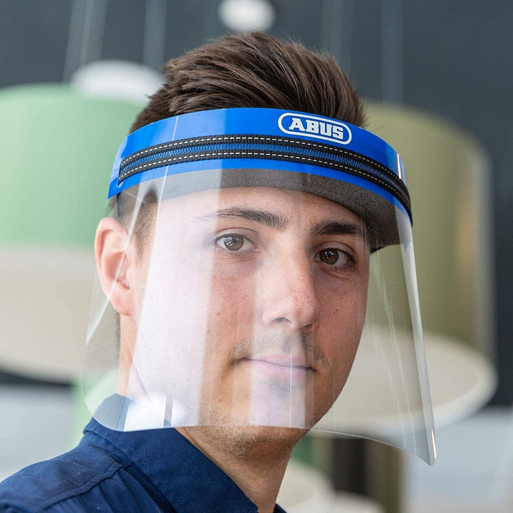ABUS Face Guard Gesichtsschutz mit breitem Visier aus Acrylglas - EN 166 Zertifiziert - abwaschbar -