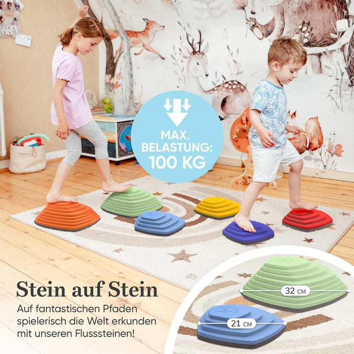 Stapelsteine Balanciersteine für Kinder - fördert Gleichgewicht, Balance & Koordination - vereint Be