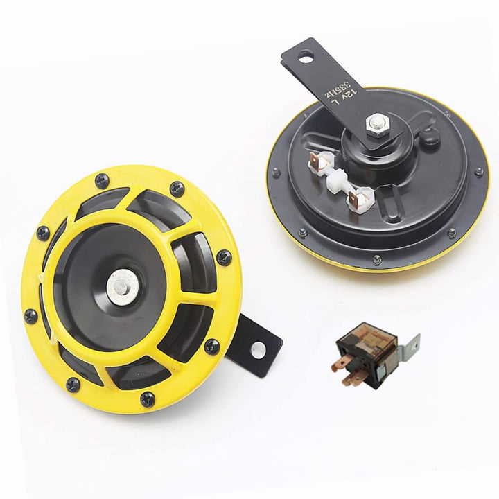 YIYIDA Auto Elektrische Hupe 135db Auto Hupen Kit 12V car Horn Super Lauter Hochton und Tiefton Meta