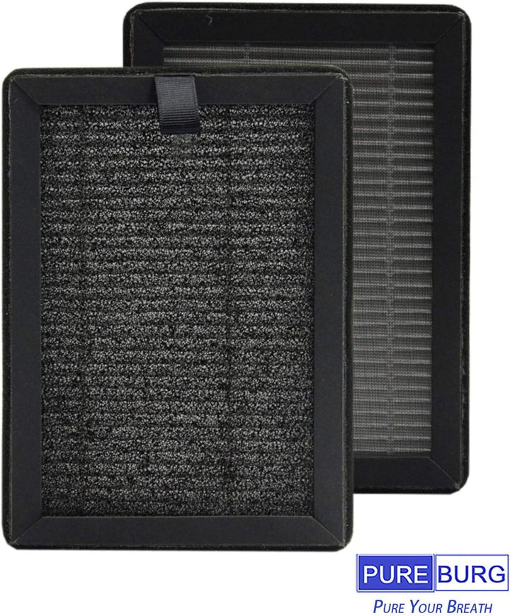 PUREBURG 4er-Pack Ersatz 3-in-1 HEPA-Filter kompatibel mit ROVACS (RV60) Luftreiniger Auch kompatibe