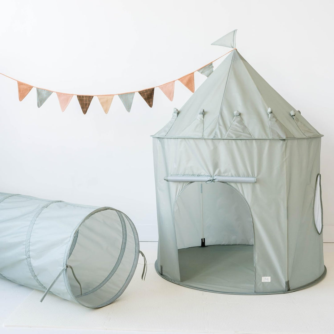 3 Sprouts - Krabbeltunnel für Kinder ab 1 Jahr – Spieltunnel Indoor & Outdoor - Grün, grün