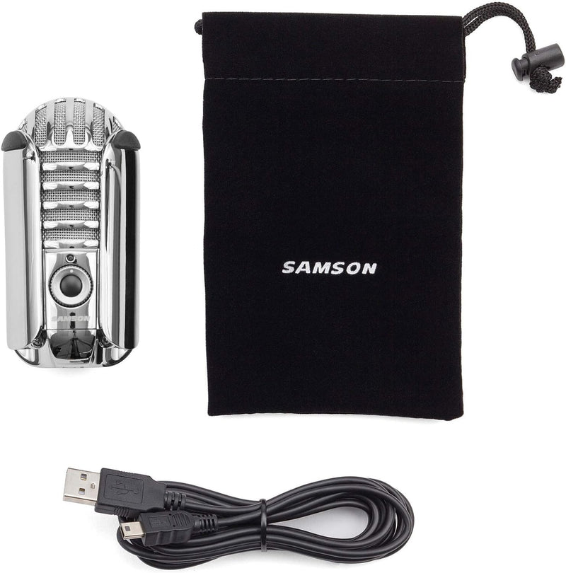 Samson Meteor Mic USB Studio/Podcast Mikrofon silber silber Single, silber Single