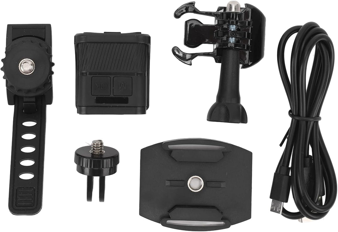 Zunate Lenker Fahrradkamera WiFi, 1080P Small Sport Video Action Kamera mit 120° Weitwinkel, Wasserd