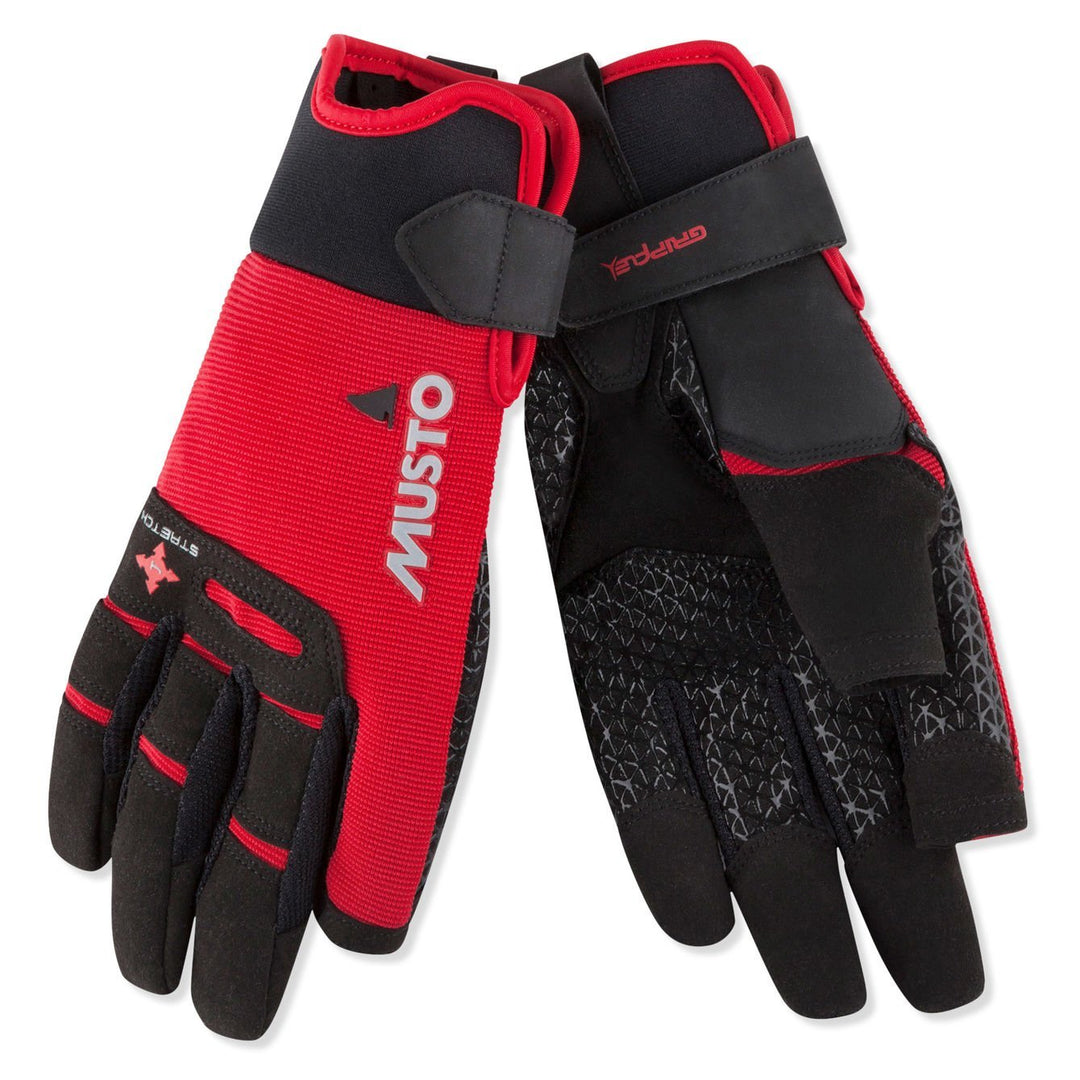 Musto Perfomance Segeln Yachting und Dinghy Lange Fingerhandschuhe Schwarz - Erwachsene Unisex - Lei