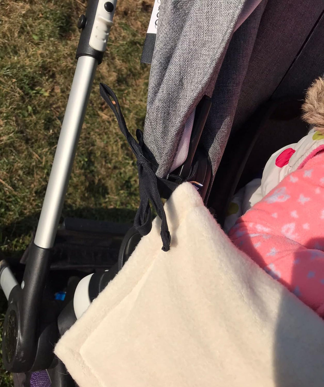 Wasserdichte, warme Decke für den Kinderwagen, Buggy, Jogger (Aqua/Bio-Baumwolle), Aqua/Bio-Baumwoll