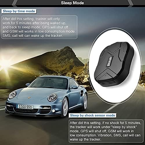 TKMARS Auto GPS Tracker GPS für Auto 160 Tage Standby-Zeit, Starker Magnetismus, Wasserdicht, mit Ko