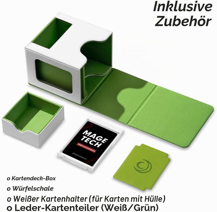 Kartendeck-Box für MTG Commander - Patentiertes Design, Commander Display, passend zu 100 Doppelhüll