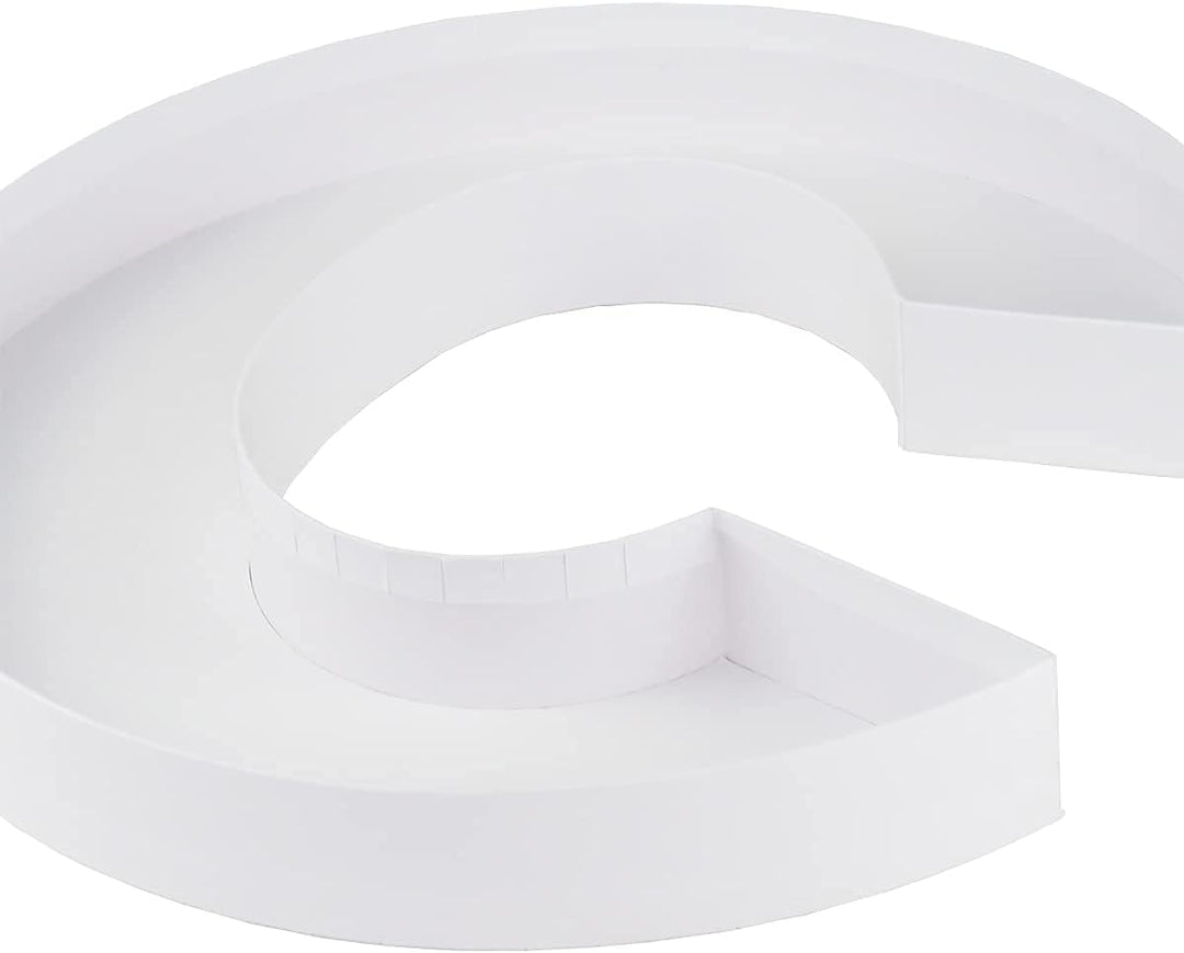 WENPACK Pappmaché, dekorativ, Erdbeeren, befüllbar, mit transparentem Deckel, 30,5 cm, Weiss Weiss C