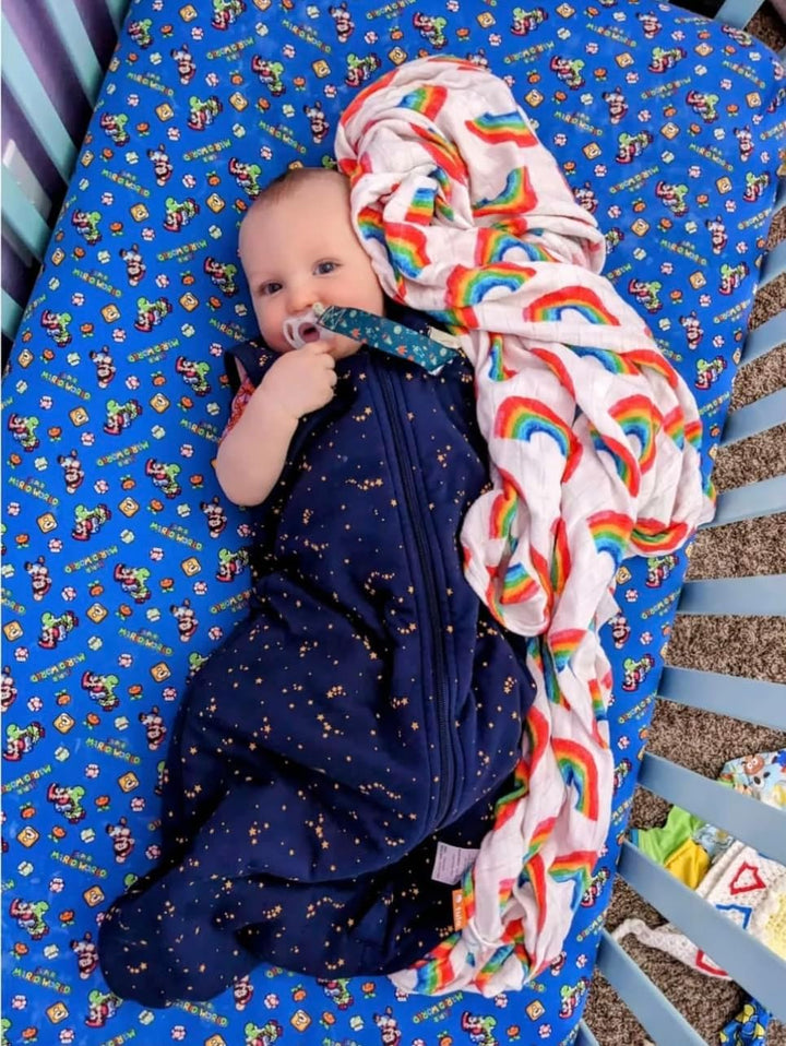 Owlivia Bio-Baumwolle Baby Schlafsack 0.5 Tog & 2.5 Tog Jungen Mädchen Schlafsack, Tragbare Baby-Dec