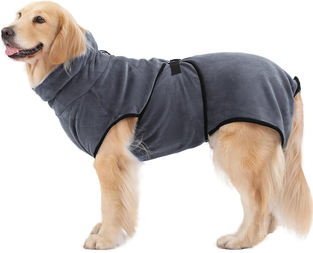 PETTOM Hunde-Bademantel Mikrofaser Hundehandtuch Schnell Trocknend mikrofaser Handtuch Super Saugfäh