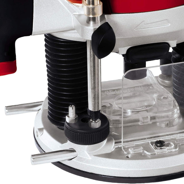 Einhell Oberfräse TE-RO 1255 E (1200 W, Spannzange Ø 6 und 8 mm, 55 mm Hubhöhe, elektronische Drehza