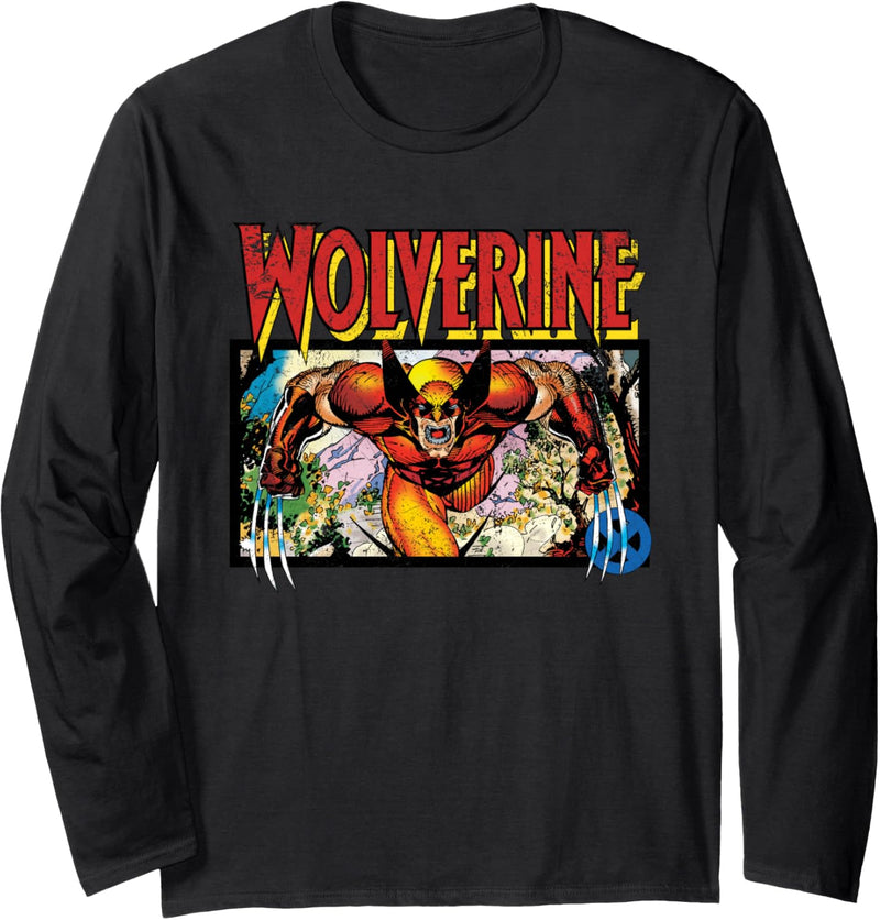 Marvel X-Men Retro Wolverine 90s Langarmshirt