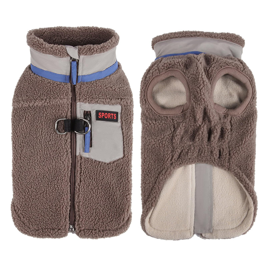 FEimaX Warme Hundemantel Winddichte Haustier Winter Fleece Hundejacke Winterweste mit D-Ring Hundekl