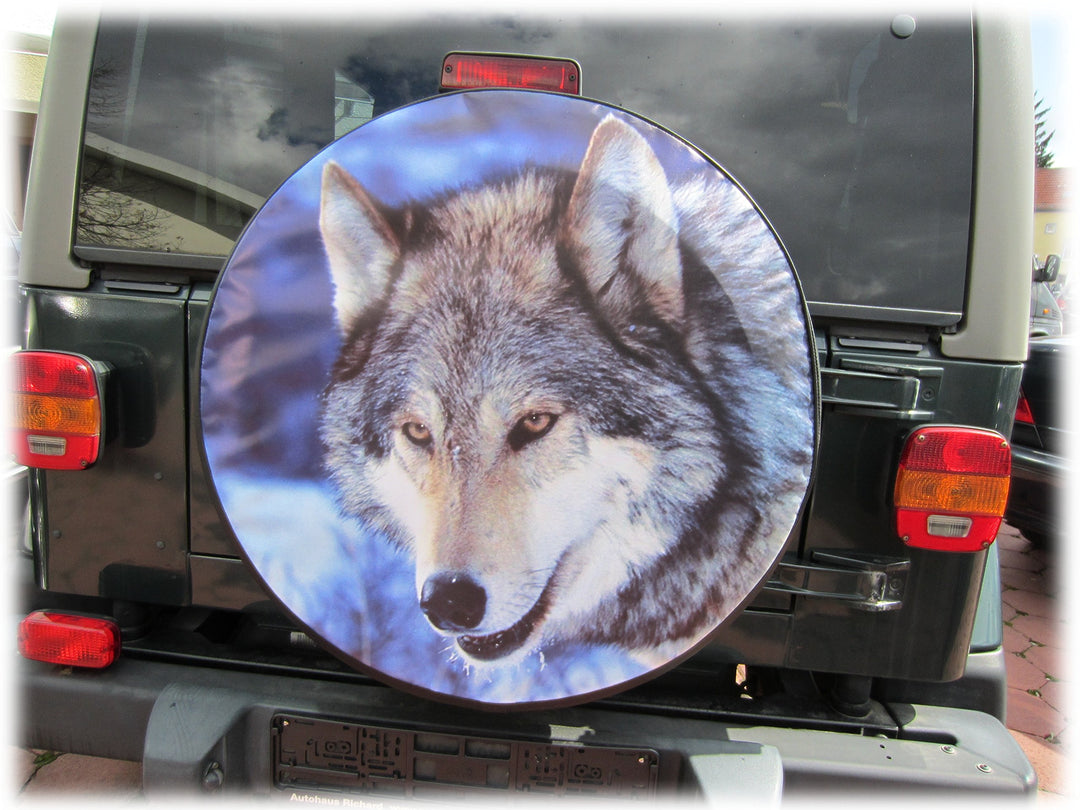 AB3-00214 WOLF 1 Reserveradabdeckung 79x30 cm Ersatzradabdeckung Reserveradhülle Reifencover Radhüll