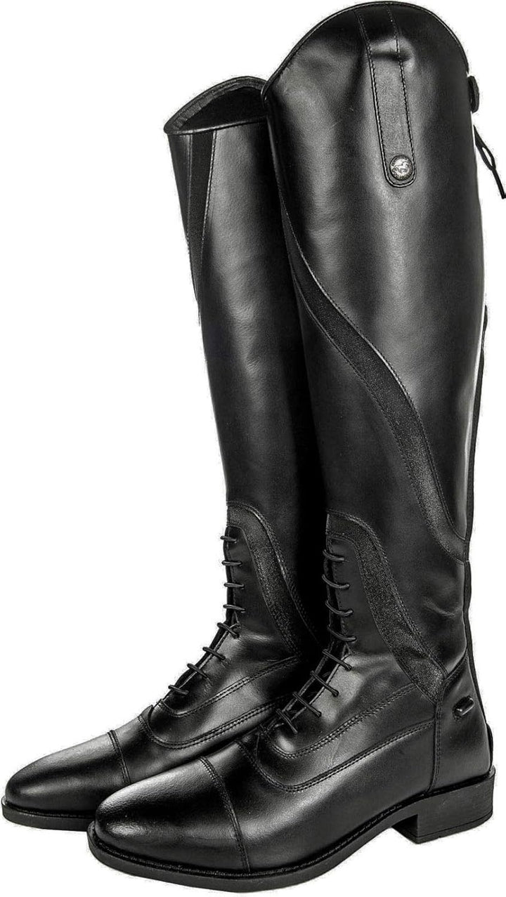 HKM Erwachsene 9110 Reitstiefel Gijón, Kurz/Standardweite, Lederreitstiefel, Unisex Hose, 9100 schwa