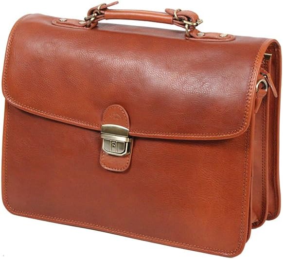 Katana Schul/Akten-Tasche Rindsleder K31033 Goldfarben, Goldfarben