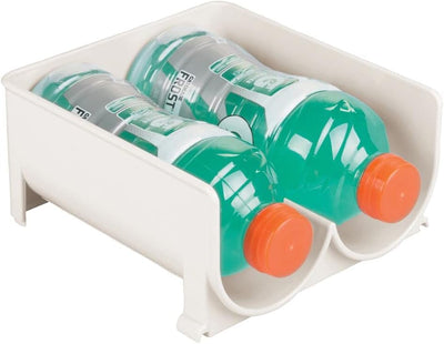 mDesign 4er-Set modernes Weinflaschenregal – stapelbares Flaschenregal für Wasserflaschen und Trinkf