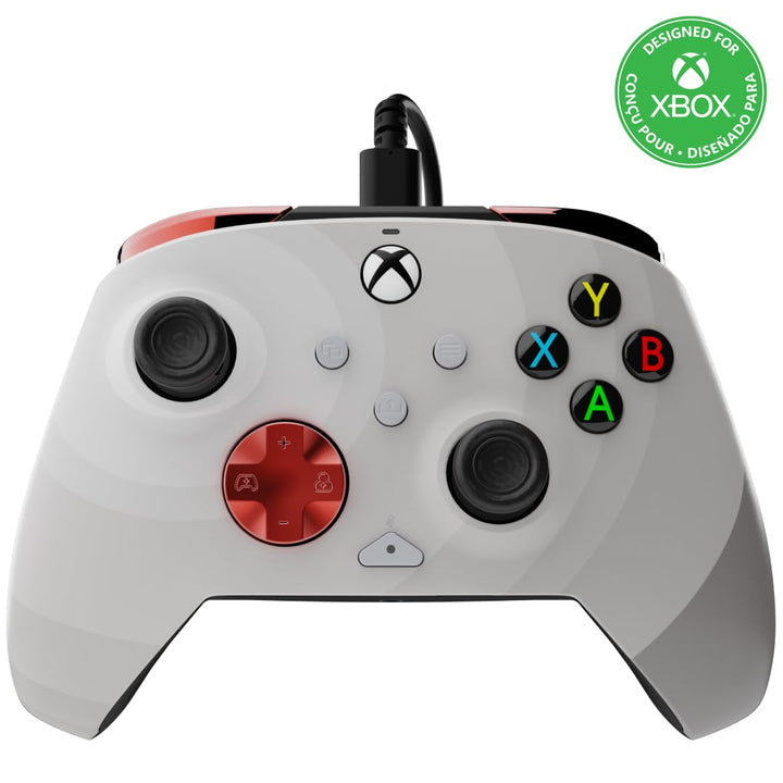 PDP REMATCH XBOX verkabelt Controller RADIAL weiss für Xbox Series X|S, Xbox One, Offiziell Lizenzie