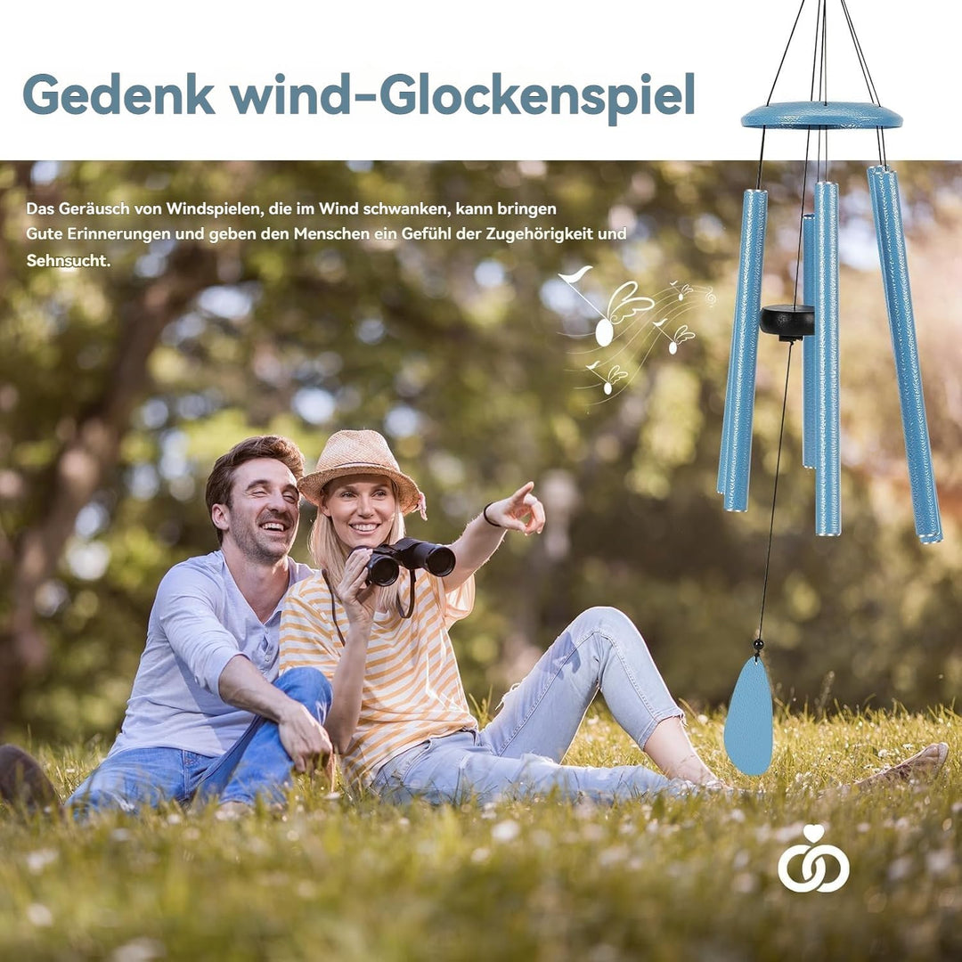 Windspiele FüR DraussEn HäNgend Windspiele - 6 RöHren Chimes FüR Garten, Balkon,Windspiel Garten -Ga