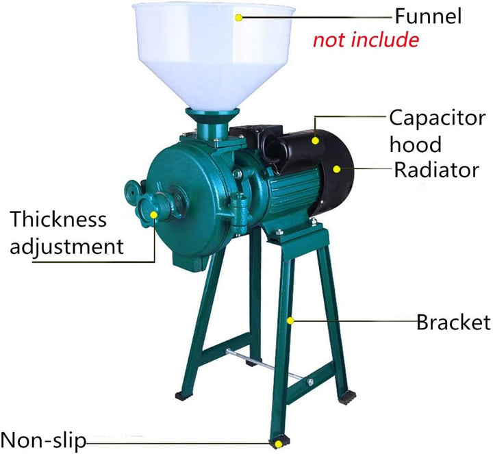 2200W 220V Getreidemühle, Elektrische Getreidemühle, Getreidemühle Edelstahl Getreidemühle Mühle Nus