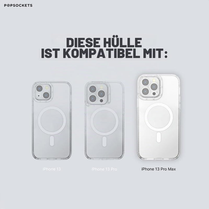 PopSockets: PopCase für MagSafe - Hülle für iPhone 13 Pro Max mit Abnehmbarem PopGrip Slide Sockel u