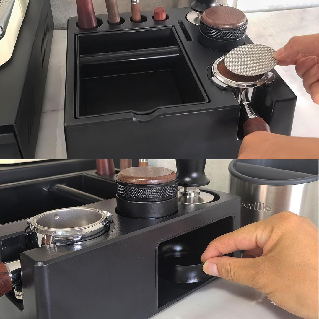 Espresso Tamperstation Klopfbox Knock Box Zur Aufbewahrung Von 51-54mm 58mm Espresso Tamper (Extra L