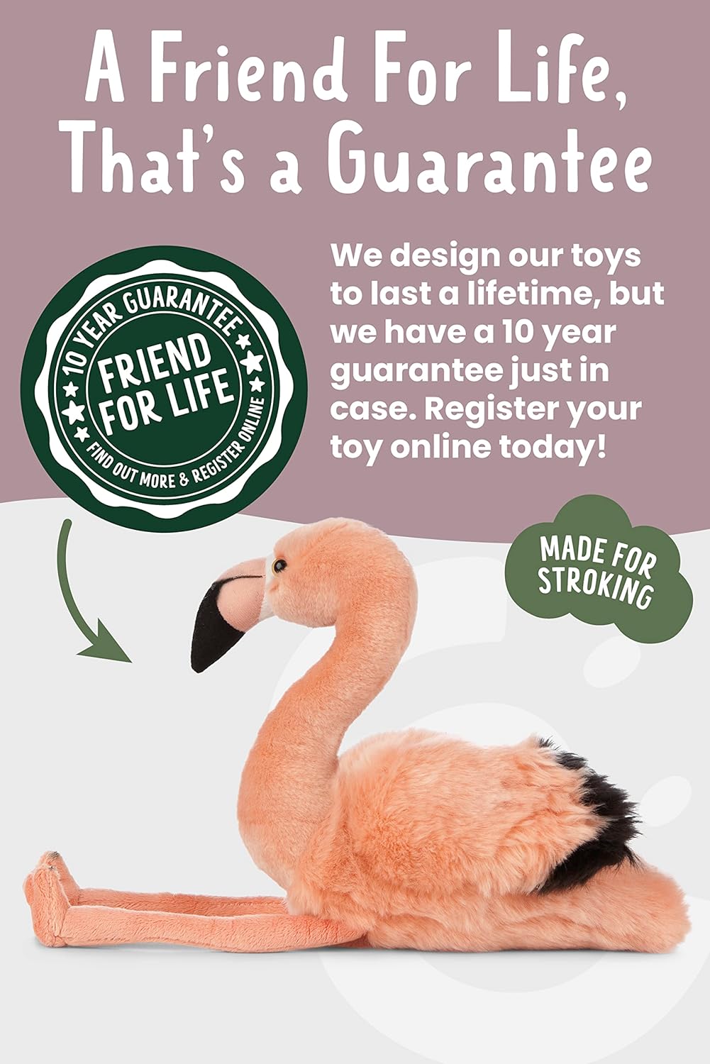 Living Nature Stofftier - Flamingo (30cm) Flamingo (30 cm), Flamingo (30 cm)