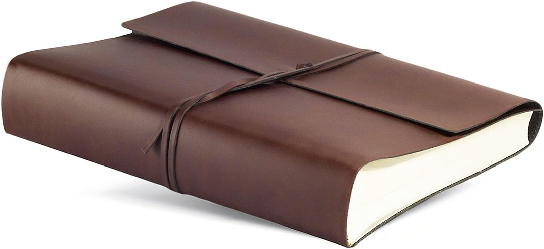BELCRAFT Vietri Fotoalbum aus recyceltem Leder, Handgearbeitet in klassischem italienischem Stil, Ge