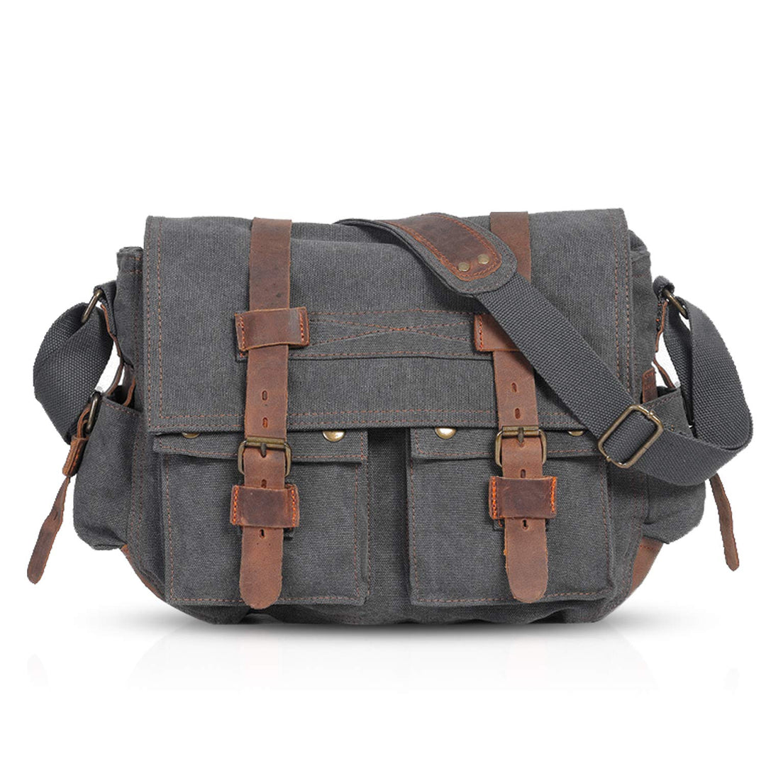 FANDARE Unisex Umhängetasche/Laptoptasche 14 Zoll für Arbeit Herren Messenger Bag Schultertasche Mul