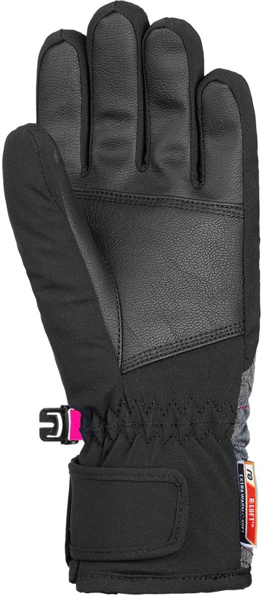 Reusch Kinder Aimée R-tex Xt Handschuhe 5 black / grey melange / pink glo, 5 black / grey melange /